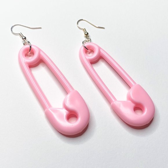Safety Pin Earrings - Picture 2 of 2